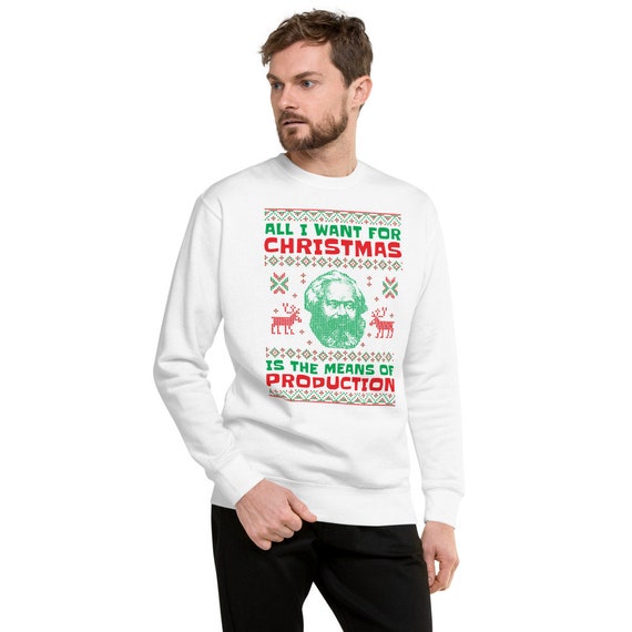 Karl Marx Means of Production Communist Christmas Unisex Fleece Pullover Etsy Australia