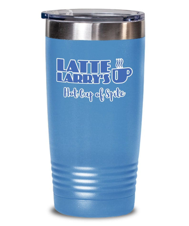 Curb latte larry david hot cup of spite latte larrys tumbler | Etsy