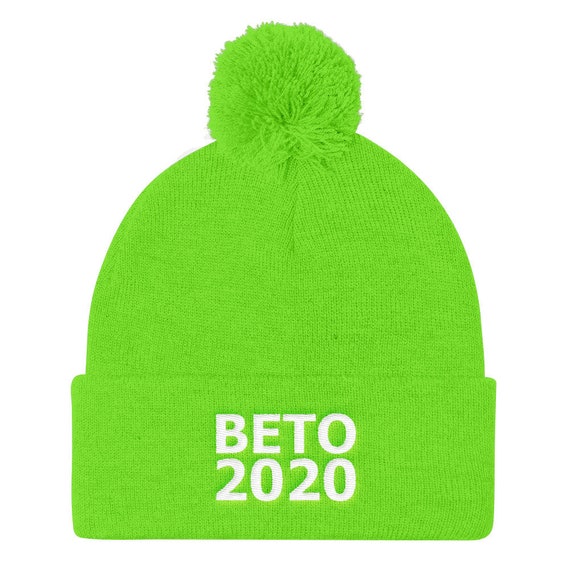 Beto 2020 Democrat Beto O’Rourke for President Pom Pom Knit Cap
