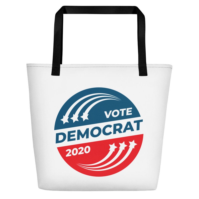 Vote Democratic Party 2020 Voting Democrat Beach Bag