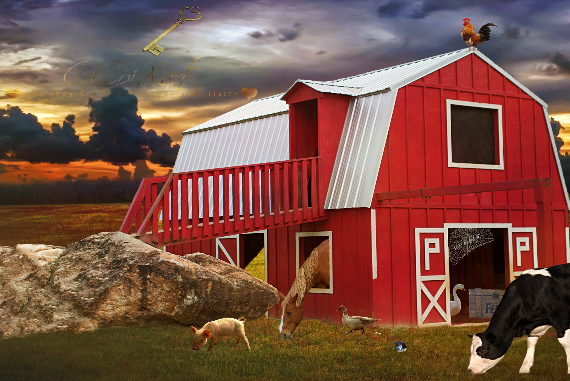 Charlotte&rsquo;s Web Backdrop Digital New Children Kids Background Unique