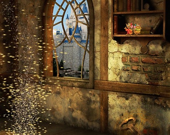 Cinderella Attic | Backdrop | Disney Inspired | Timeless Creations