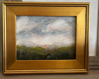 Pastel Painting Soft Landscape 9x12