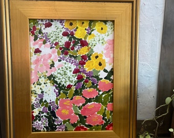 Original Painting WILDFLOWERS Acrylic 9x12