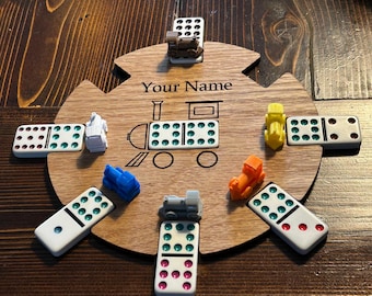 Personalized Mexican Train Dominoes Center