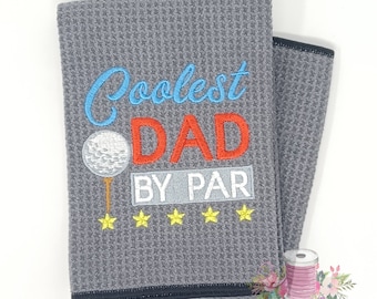 Personalized Golf Gifts | Gifts for Dad | Monogrammed | Customizable Golf Towel