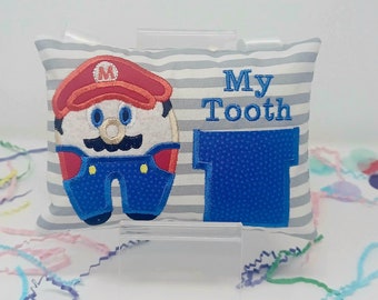 Mario Tooth Fairy Pillow | Kids Room Decor
