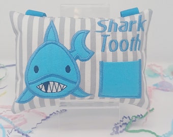 Shark Tooth Fairy Pillow: Kids Tooth Keeper