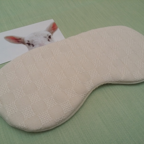 Sleeping mask Merino & Silk or  Wool made by Uan Wool, gift for sleep, gift for self care, gift for natural materials