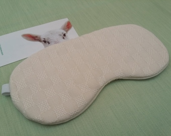 Slaapmasker Merino & Zijde of Wol gemaakt door Uan Wool, cadeau voor slaap, cadeau voor zelfzorg, cadeau voor natuurlijke materialen