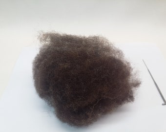 Natural Colour  Breed Wool Blue Texel,  grown by Uan Wool,  Angus, Scotland,  Core wool for needle felting