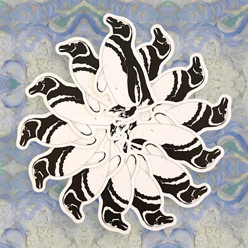 Magellanic Penguin Sticker, Weatherproof Laptop Decal - Etsy
