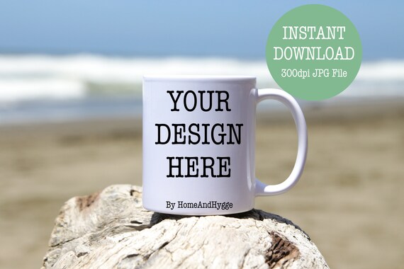 Download White Mug Mockup 11oz White Mug Blank Mug Mock Ups Coffee Etsy