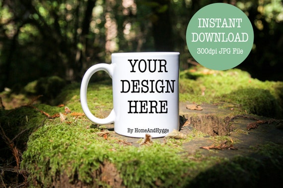 White Mug Mockup 11oz White Mug Blank Mug Mock Ups Coffee Etsy