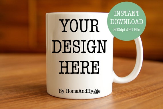White Mug Mockup 11oz White Mug Blank Mug Mock Ups Coffee Etsy