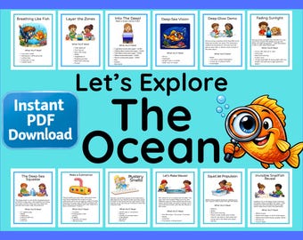 Let’s Explore the Ocean — Printable PDF Ocean Unit Study for Kids