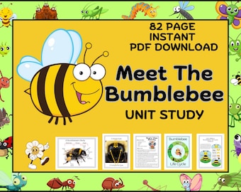 Bumblebee Unit Study: Homeschool Science Curriculum (PDF Download)
