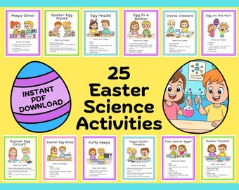 Easter Science Experiments: 25 Fun Experiments (Instant PDF Download)