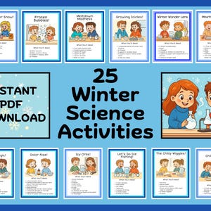 冬の科学実験：子供向け科学アクティビティ25選（PDFダウンロード）