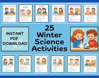 Winter Science Experiments: 25 Kids Science Activities Hands-On (PDF Download)
