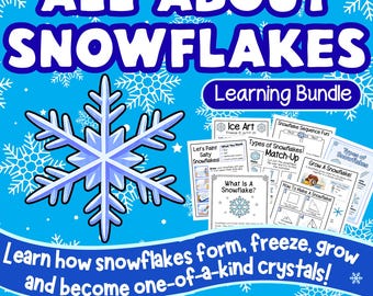 Todo sobre los copos de nieve: Ciencia para niños (Descarga en PDF)