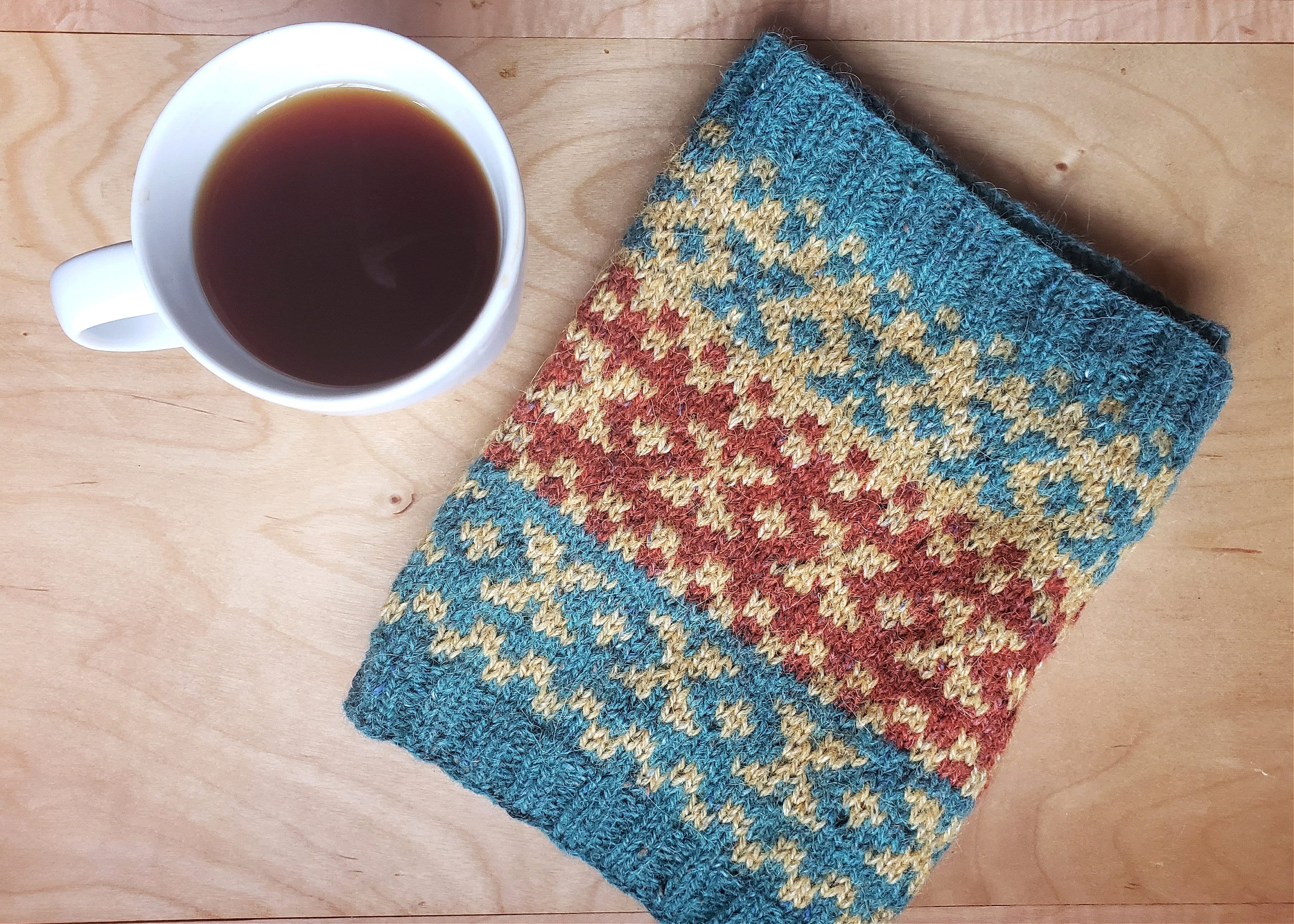 Stranded Colorwork Cowl Smores Fair Isle Cowl Knitting Pattern PDF, Adult, Stranded Colorwork ...