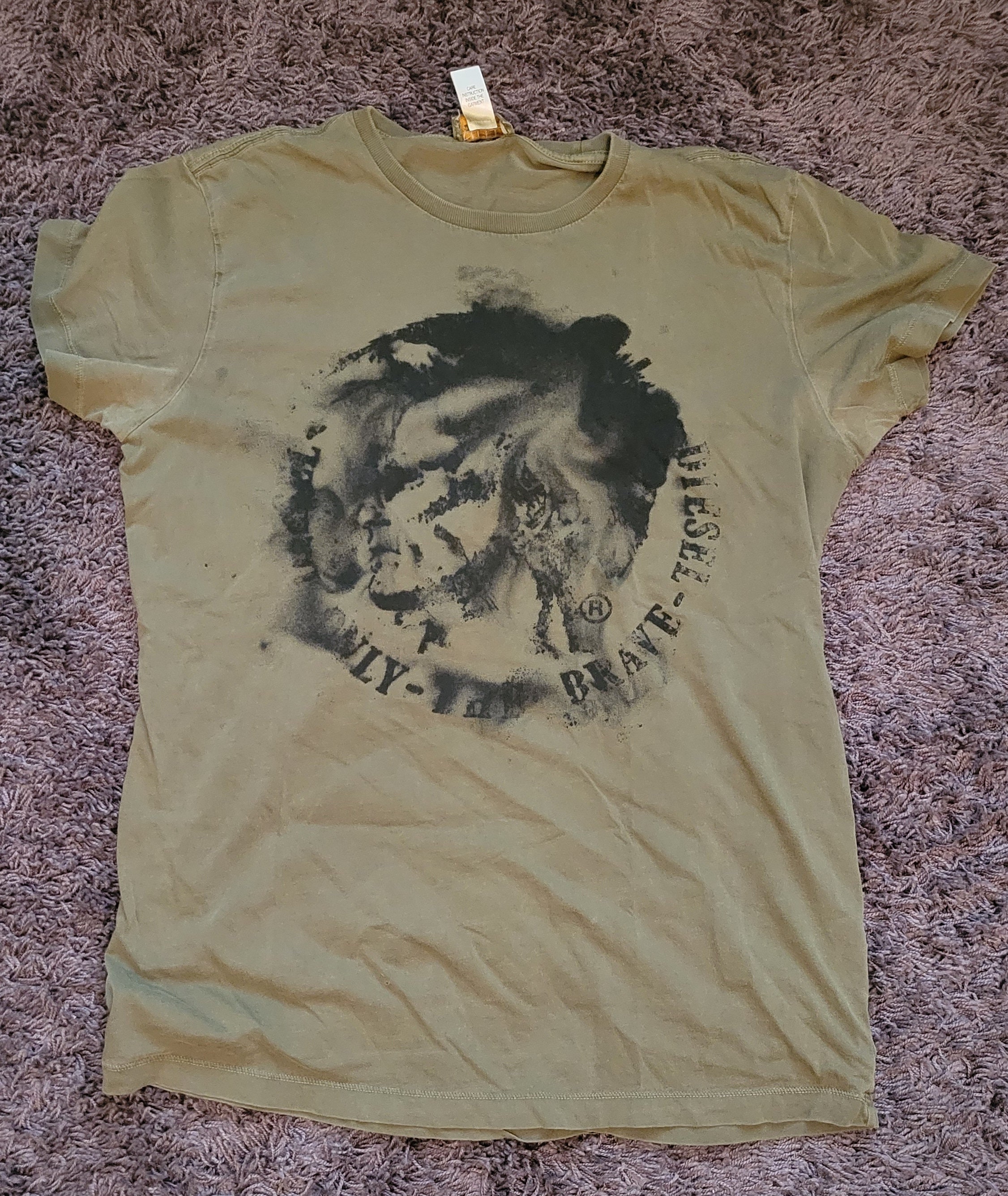 diesel shirt only the brave