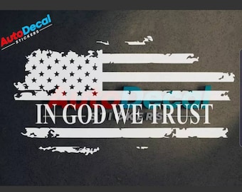 American Flag We The People Die Cut Truck Decal Window Decal Car Decal Sticker