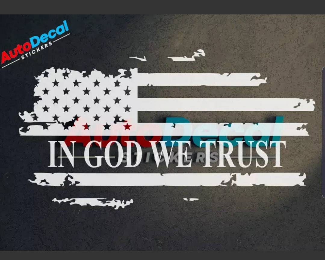 IN GOD WE TRUST Decal IN GOD WE TRUST Decal