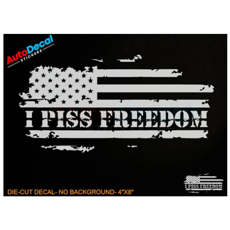 American Flag Freedom I Vinyl Window Decal Sticker Car Truck Etsy