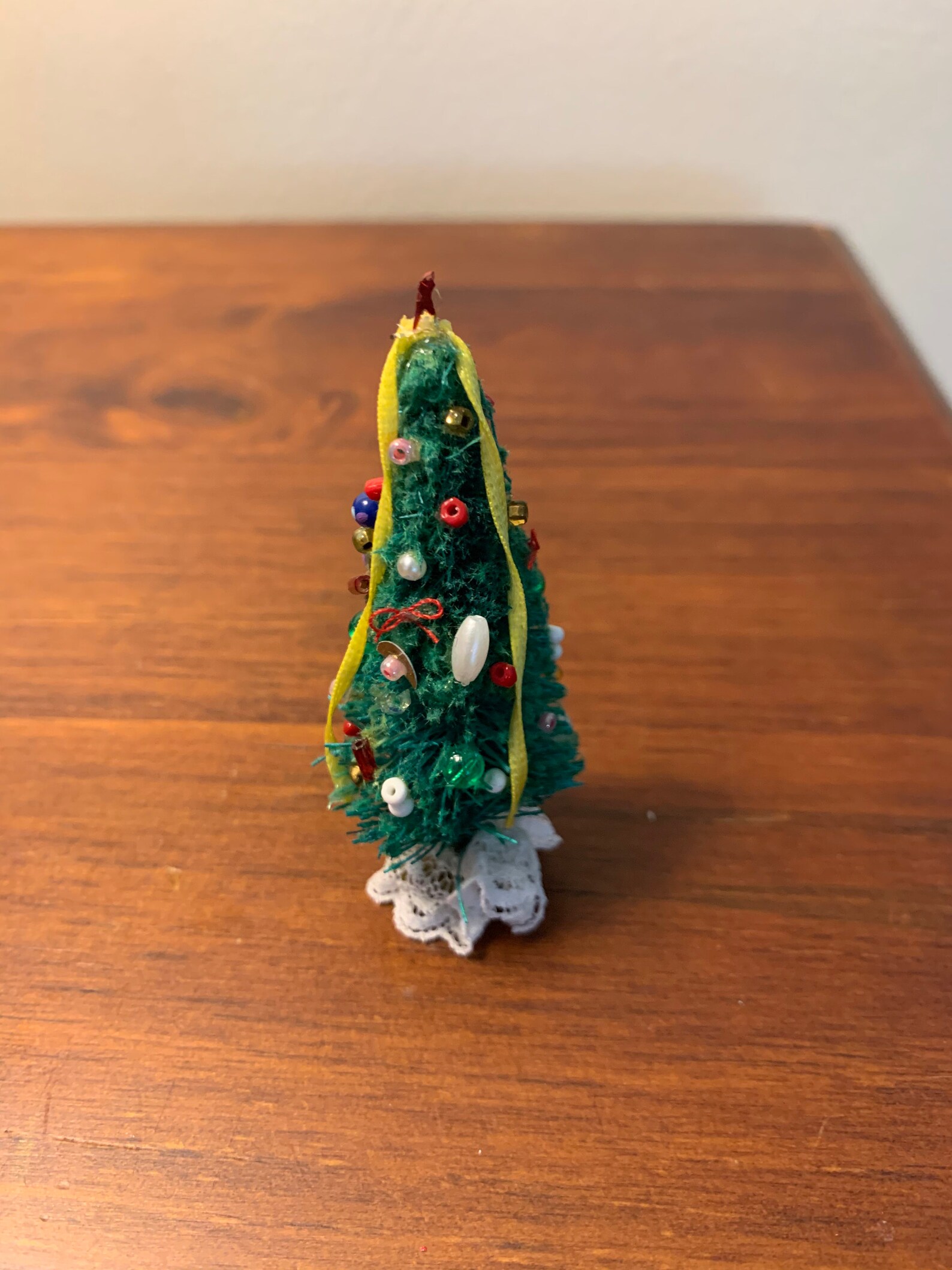Dollhouse Miniature Artisan Christmas Tree 2 1/2 Tall Etsy