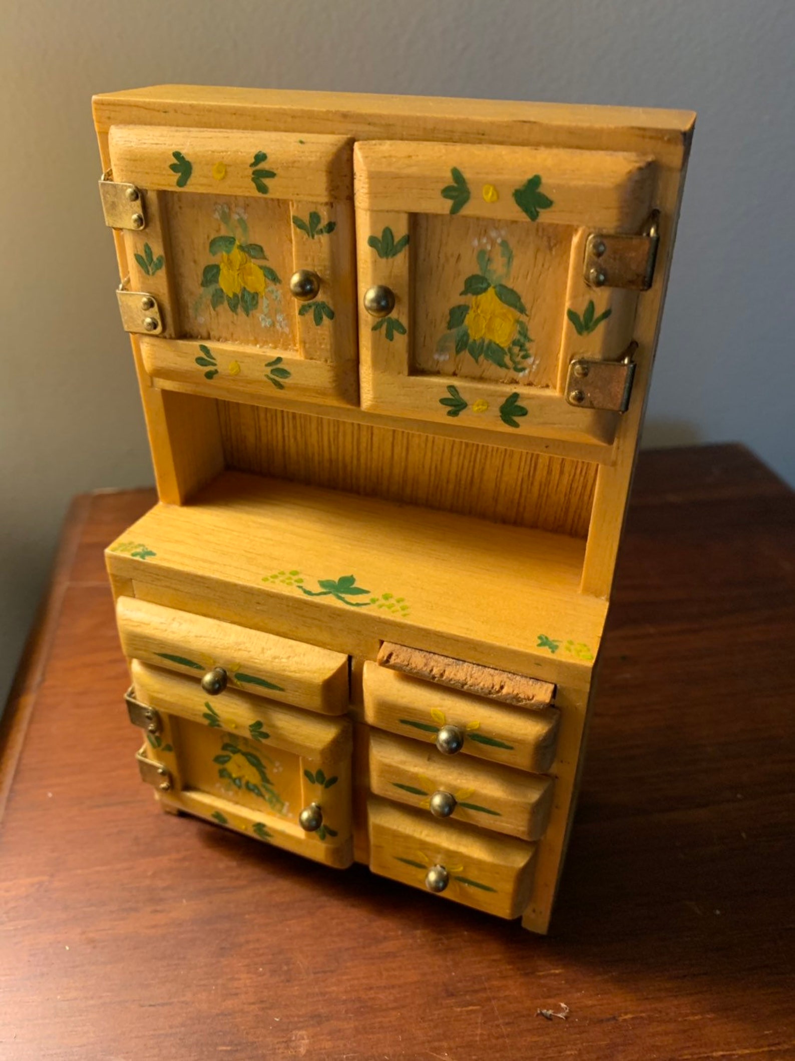 Dollhouse Miniature Vintage Artisan Signed Hoosier Etsy