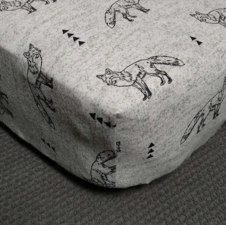 Fitted Crib Sheet Fox Pillowcase Pack N Play Changing Pad Etsy