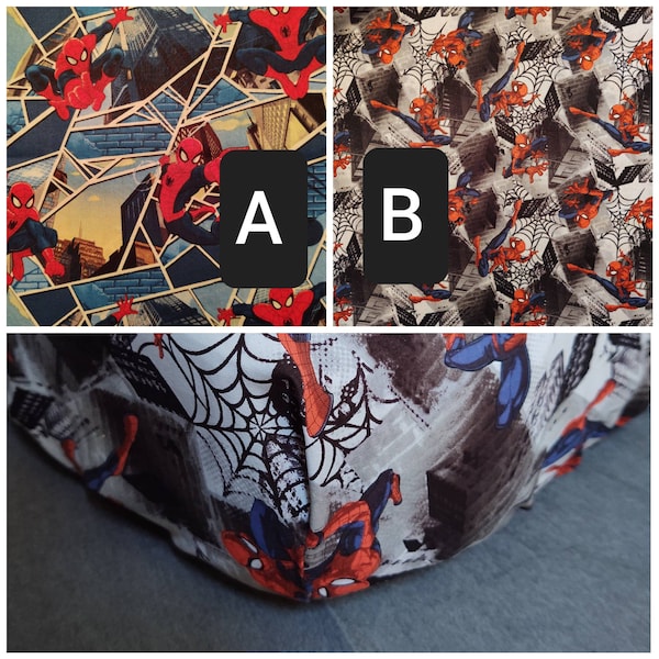 Fitted Crib Sheet Flat Crib Sheet Pillowcases Pack 'n Play Changing Pad Cover Bedding Spider-Man Marvel Comics Super Heroes Toddler Cotton