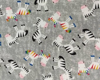 Lenzuolo con angoli elasticizzati a fantasia zebrata per culla: cotone o flanella con animali dello zoo arcobaleno