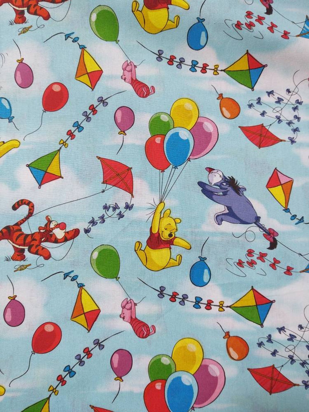 Fitted Crib Sheet Winnie the Pooh Tigger Eeyore Piglet Cotton Etsy