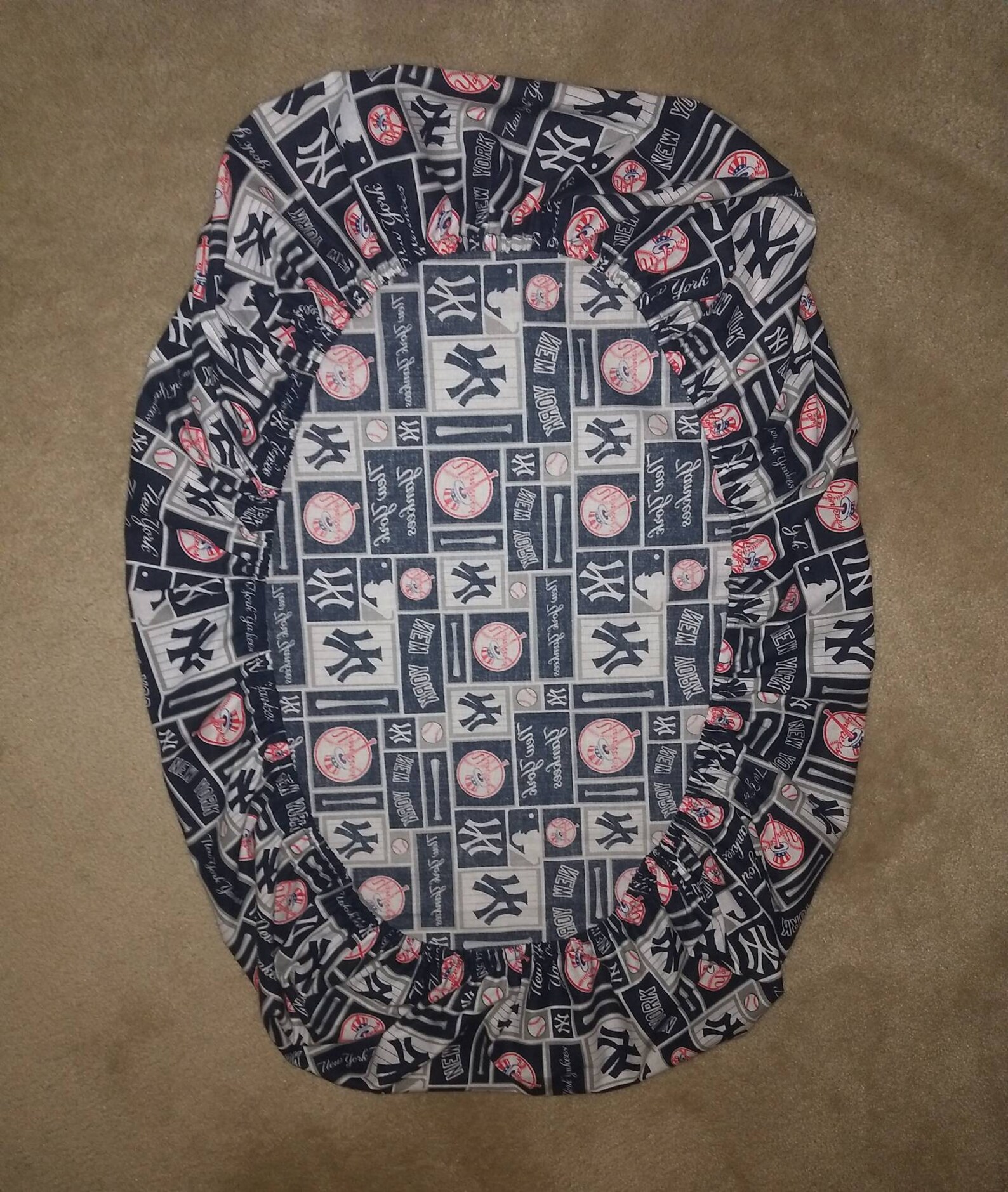 New York Yankees Cotton Fitted Sheet Pack 'n Play Sheet Etsy