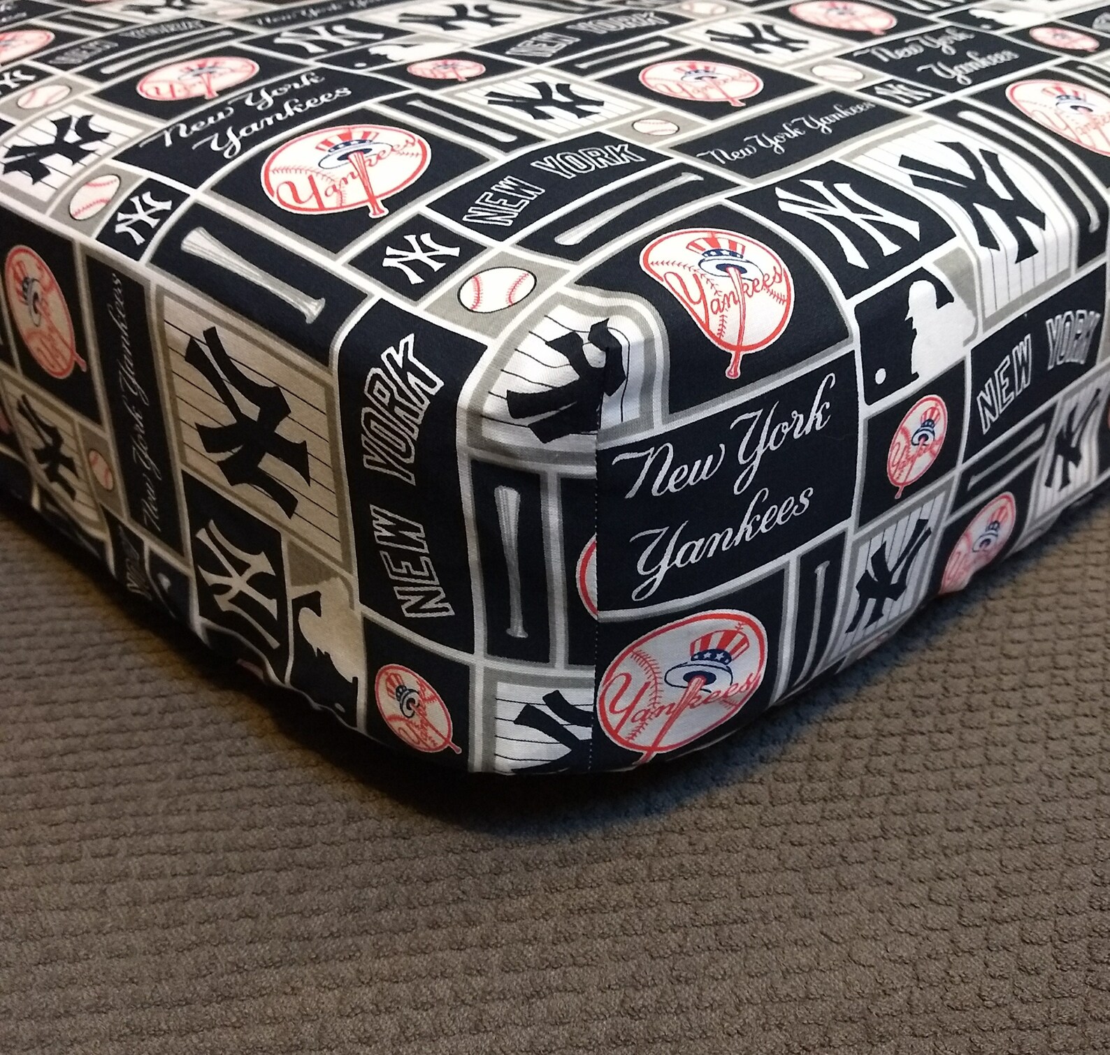 New York Yankees Cotton Fitted Sheet Pack 'n Play Sheet Etsy