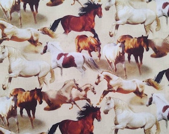 Fitted Crib Sheet Pack 'n Play Pillowcases Changing Pad Cover Wild Horses Prairie Pony Animals Cotton Barn Mountains
