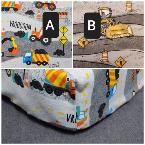 Fitted Crib Sheet Trucks Dump Cement Truck Crane Construction Etsy