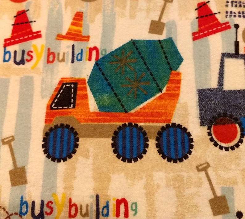 Fitted Crib Sheet Trucks Dump Cement Truck Crane Construction Hauler Premium Toddler Bedding Changing Pad Cover Flannel Tonka Toddler Custom image 8