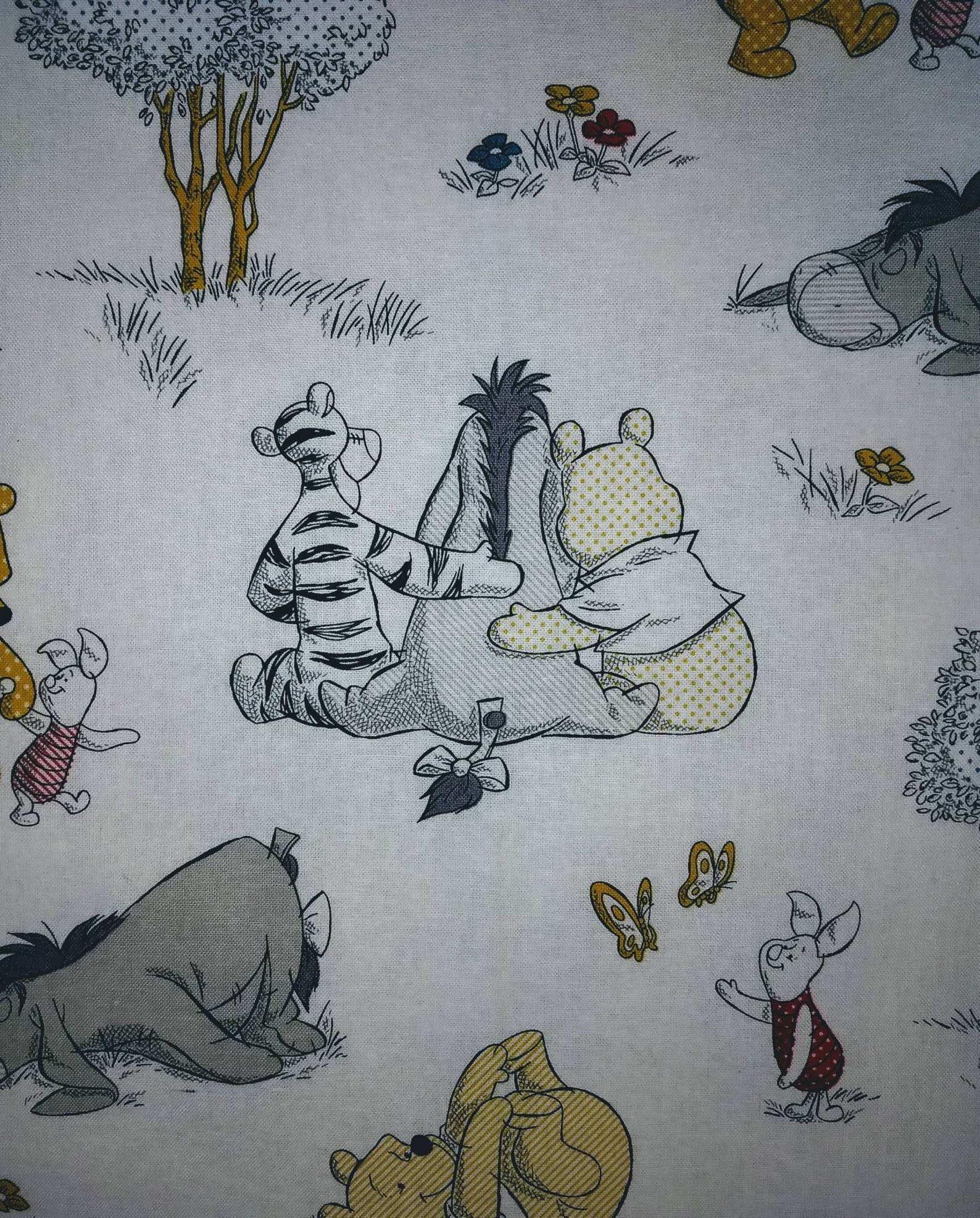 Fitted Crib Sheet Winnie the Pooh Tigger Eeyore Piglet Cotton Etsy Canada