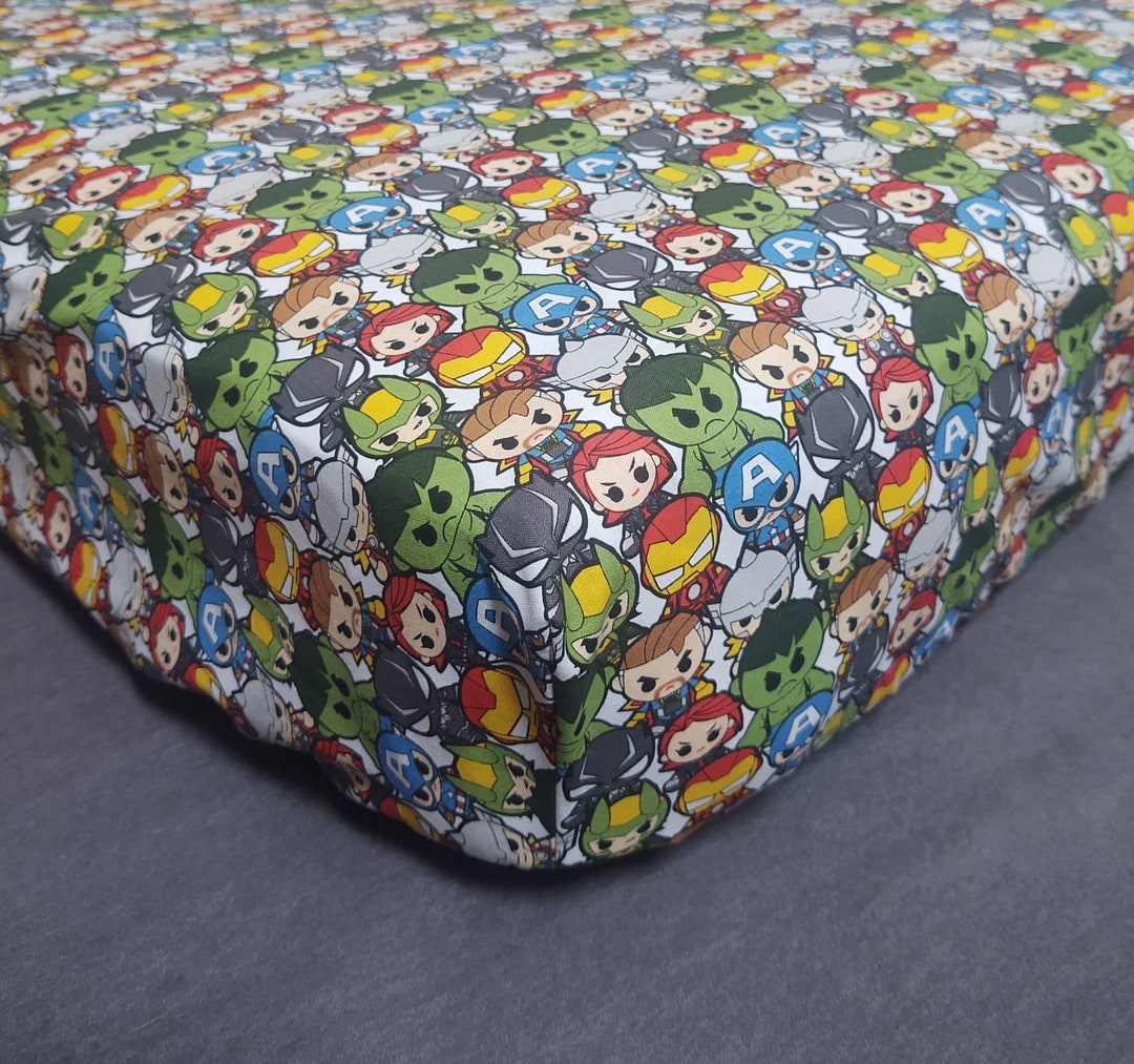 Fitted Crib Sheet Pillowcases Pack 'n Play Changing Pad Cover Kawaii DC