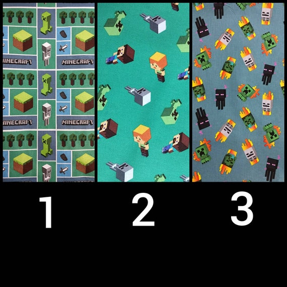 Fitted Crib Sheet Pillowcase Pack N Play Minecraft Etsy