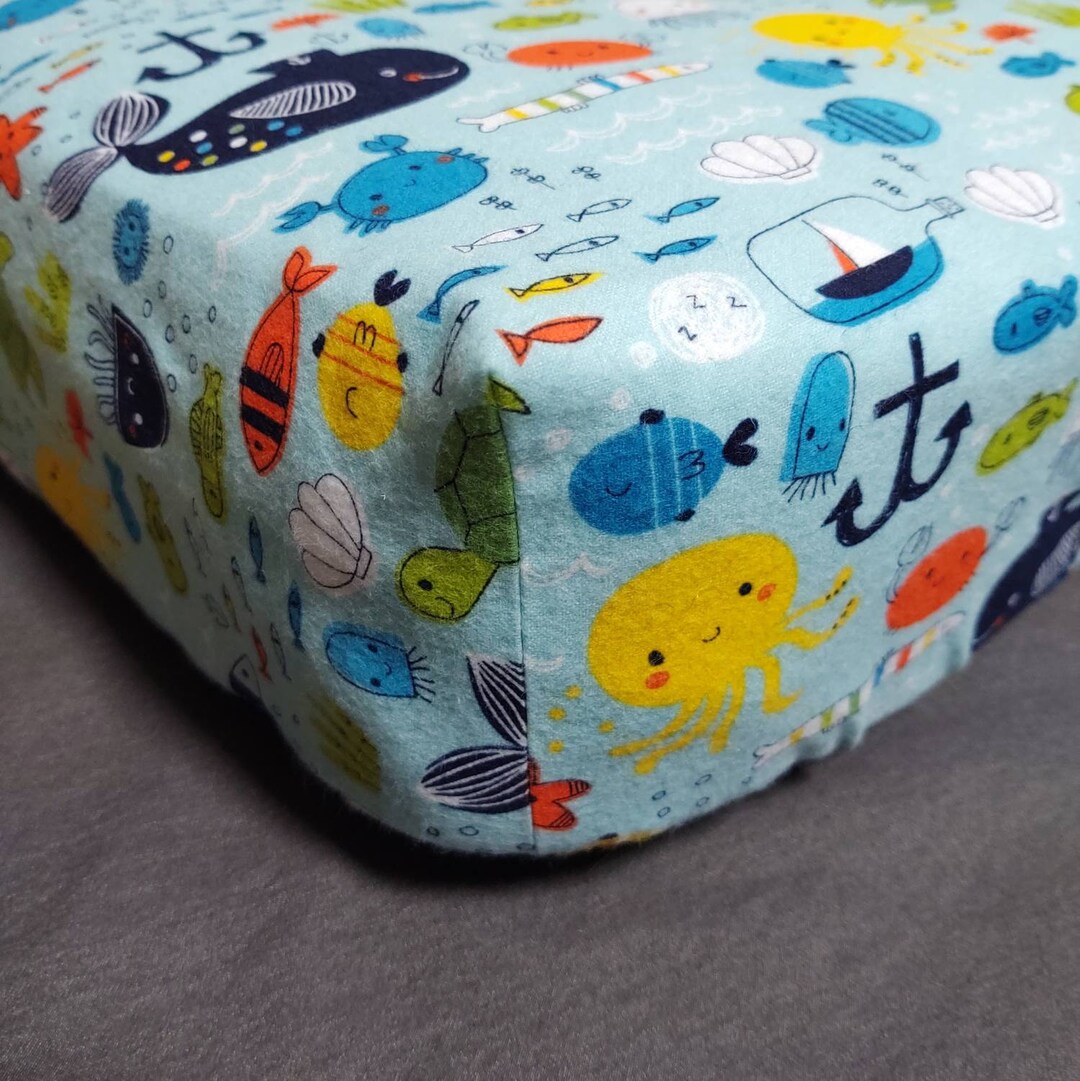 Fitted Crib Sheet Pack 'n Play Sheet Changing Pad Cover Pillowcases