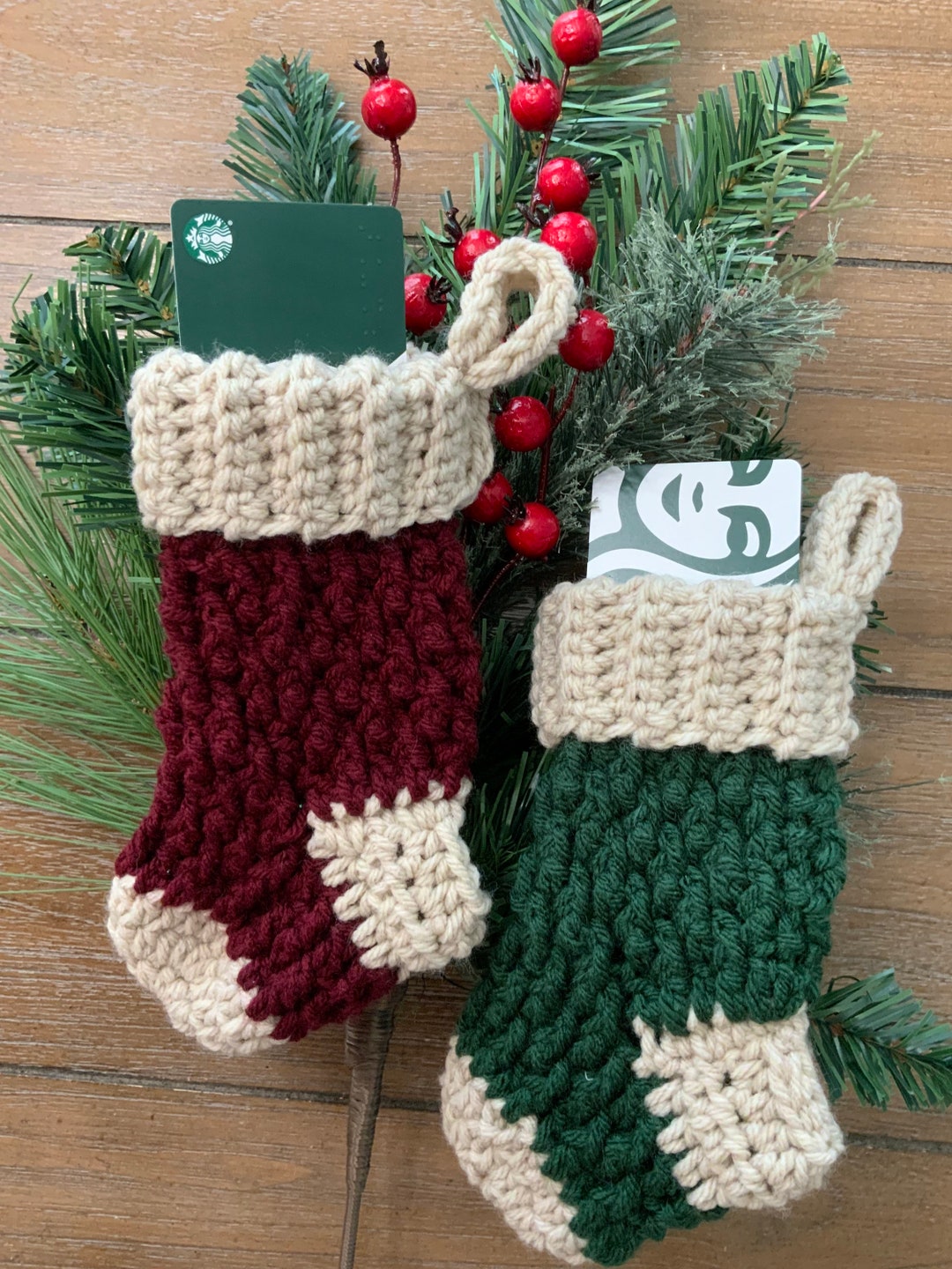 Christmas Ornament Gift Card Holder Etsy