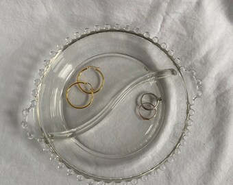 Imperial Candlewick Beaded Glass Dish