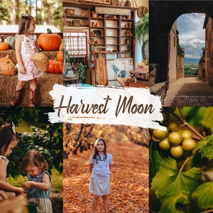 HARVEST MOON Single Mobile Lightroom Preset, Desktop Presets, Instagram Preset, Photo Preset, Insta Style, Warm Filters, Moody Filter