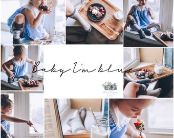 3 BABY I&#39;M BLUE Mobile Lightroom Presets, Desktop Presets, Instagram Preset, Photo Preset, Insta Style, Coole Filter, Hell und Luftig Preset