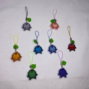 Stardew Valley Cross Stitch Junimo Keychain